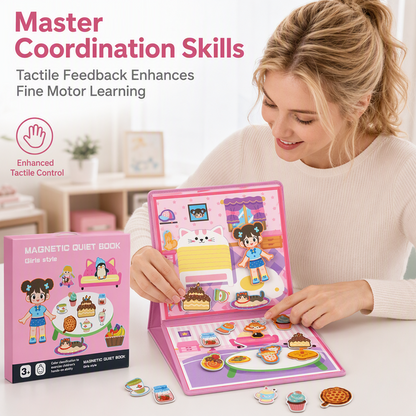 🧩 50% OFF NOW! 🧒 Kids Magnetic Quiet Book – Folding puzzle scenes, magnetic & educational – Boosts creativity & learning for boys & girls ✨