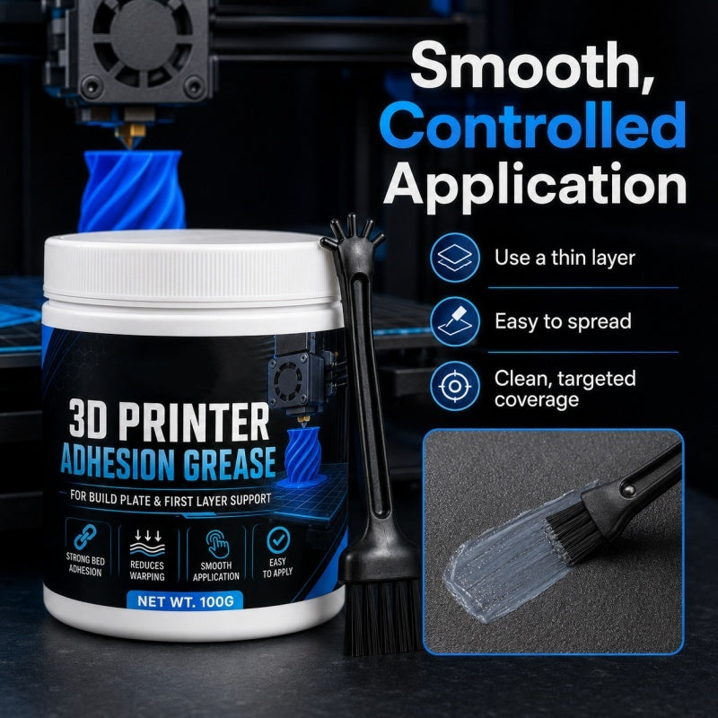 Anti-Warping Adhesion Grease for 3D Printers