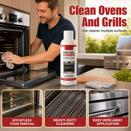 Heavy-Duty Oven and Grill Cleaner-Quick-Acting Degreaser for Kitchen Stains