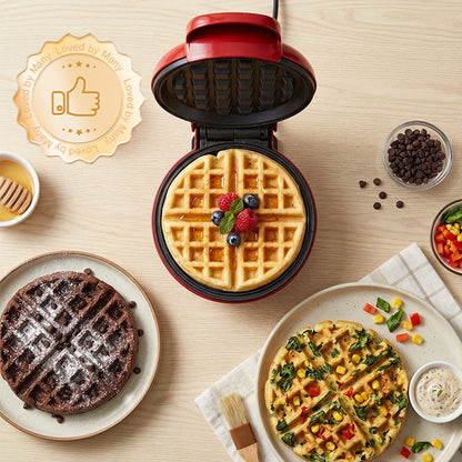 🧇50% OFF NOW! Mini Electric Waffle Maker for Easy Breakfast, Non‑Stick Compact Waffle Iron, Portable Household Breakfast Machine for Homemade Crispy Waffles