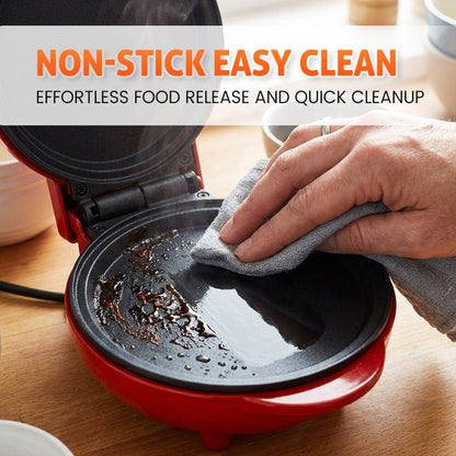🧇50% OFF NOW! Mini Electric Waffle Maker for Easy Breakfast, Non‑Stick Compact Waffle Iron, Portable Household Breakfast Machine for Homemade Crispy Waffles