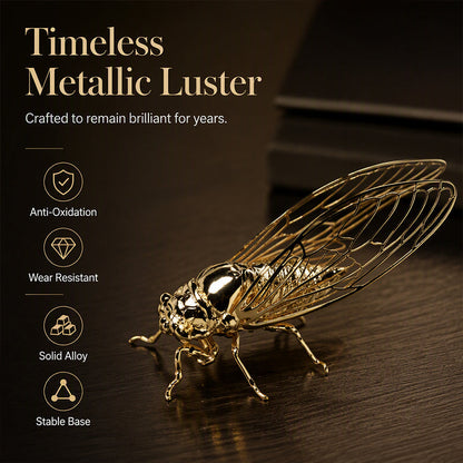 🔥Hot Sale 50% OFF🔥Antique Filigree Cicada Ornament Exquisite Desktop Tea Pet Gift