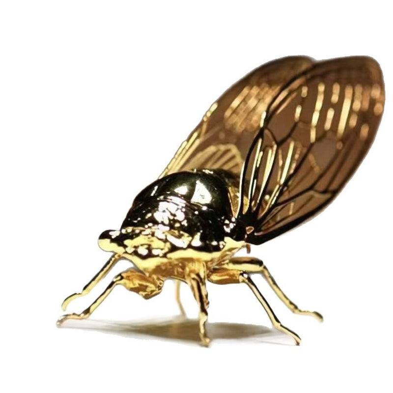 🔥Hot Sale 50% OFF🔥Antique Filigree Cicada Ornament Exquisite Desktop Tea Pet Gift