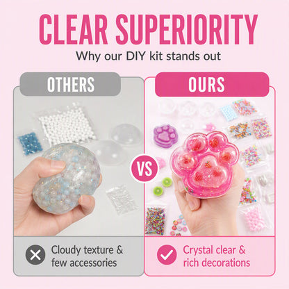 🥳2026 HOT SALE🥳💞50K+ SOLD! 🐱🧊 50% OFF! DIY Fried Ice Squishy Toy Kit – Cat claw design, crystal clear squishy fun. Creative sensory play & stress relief for kids – from £17.99! Buy more, save more! 🎨✨