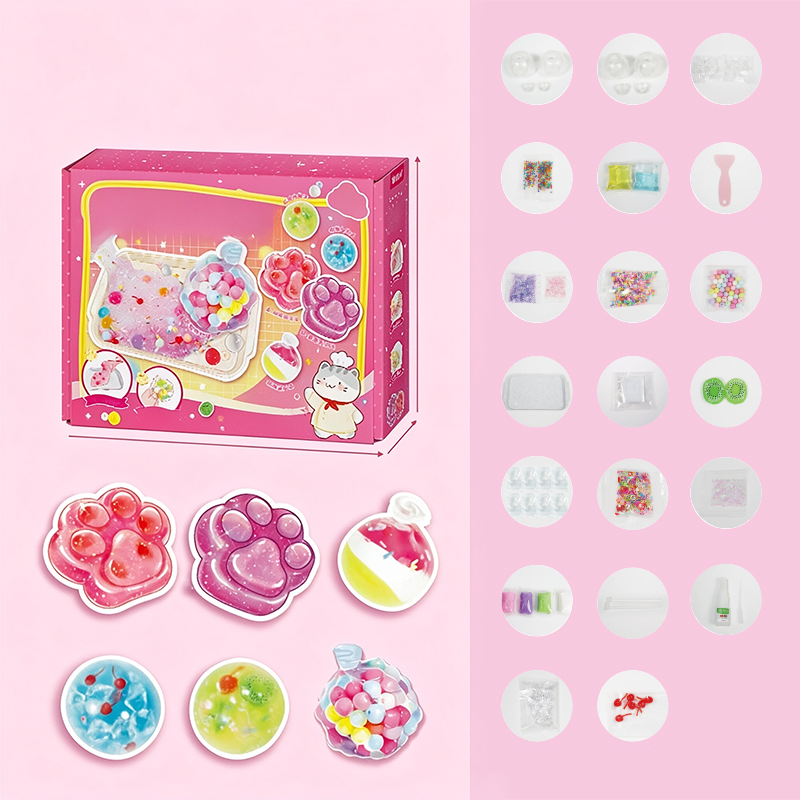 🥳2026 HOT SALE🥳💞50K+ SOLD! 🐱🧊 50% OFF! DIY Fried Ice Squishy Toy Kit – Cat claw design, crystal clear squishy fun. Creative sensory play & stress relief for kids – from £17.99! Buy more, save more! 🎨✨