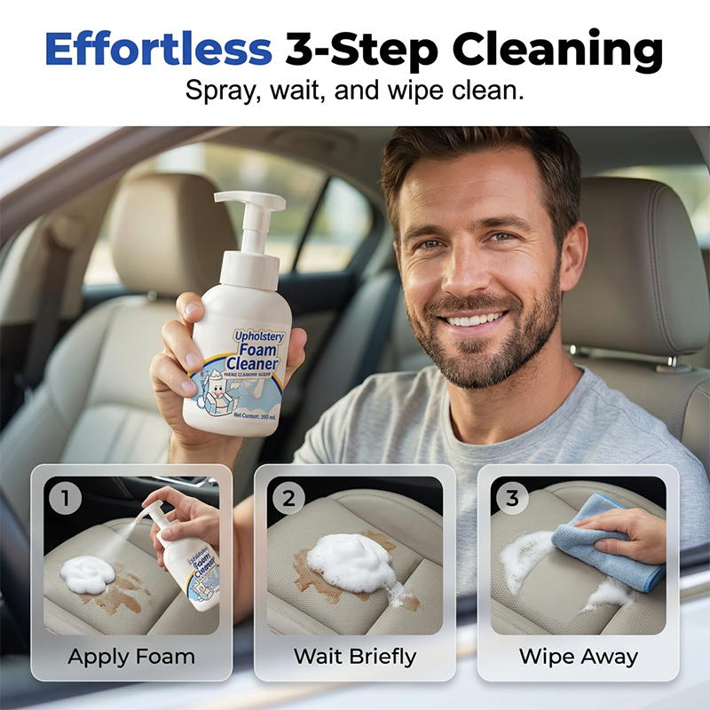 No-Wash Fabric & Upholstery Foam Cleaner