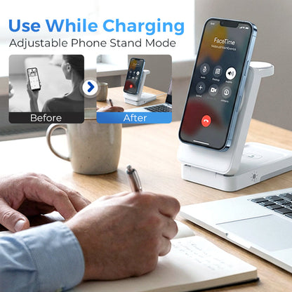 3-in-1 Foldable Magnetic Wireless Charging Stand