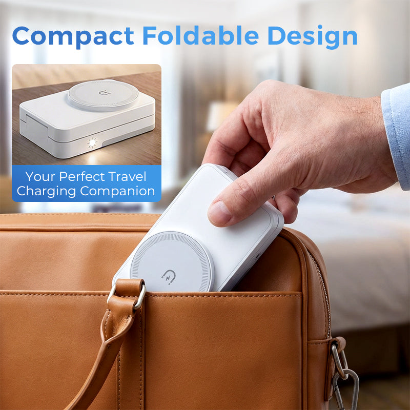3-in-1 Foldable Magnetic Wireless Charging Stand