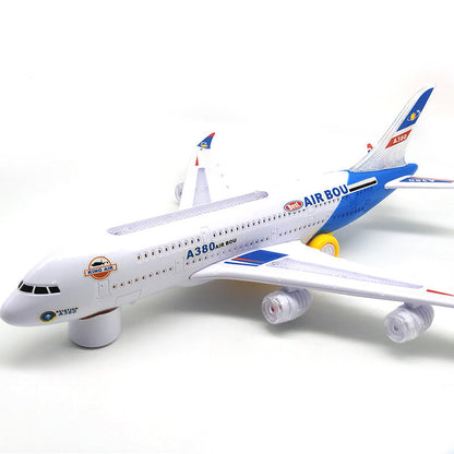 Bump & Go Instantly! No-Stop Light-Up Musical Airplane
