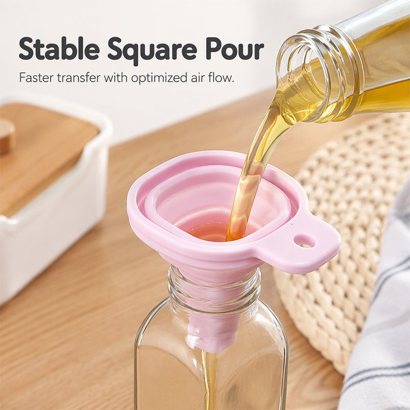 Foldable Silicone Collapsible Wide Mouth Funnel