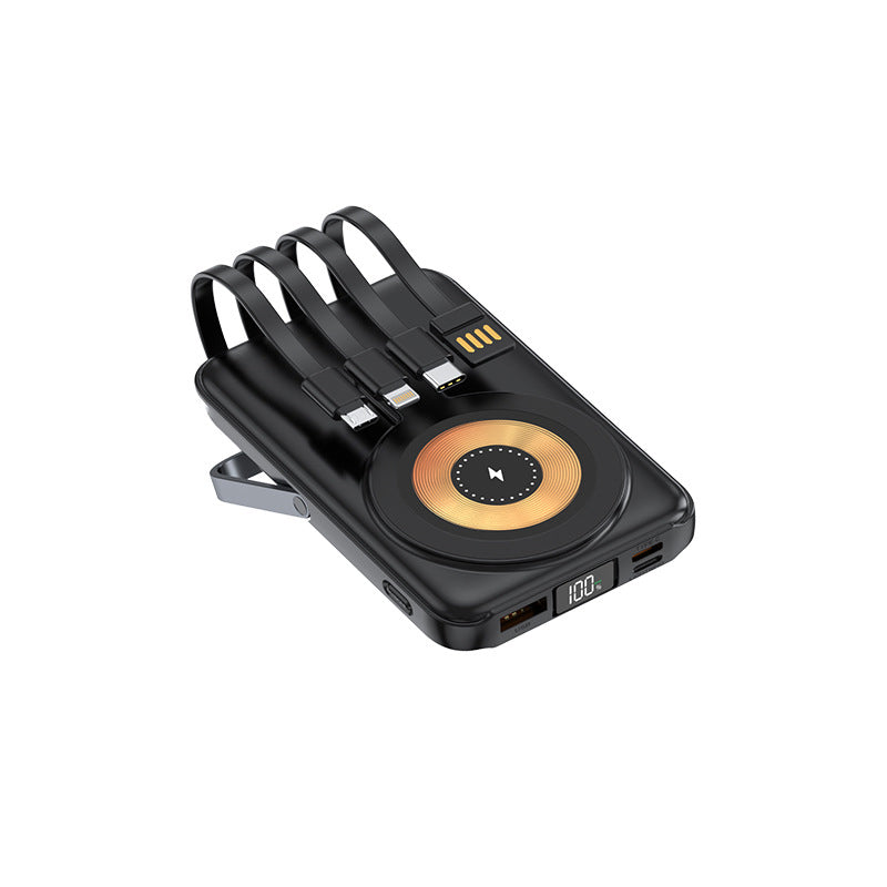 Magnetic Power Bank With Stand & Cable
