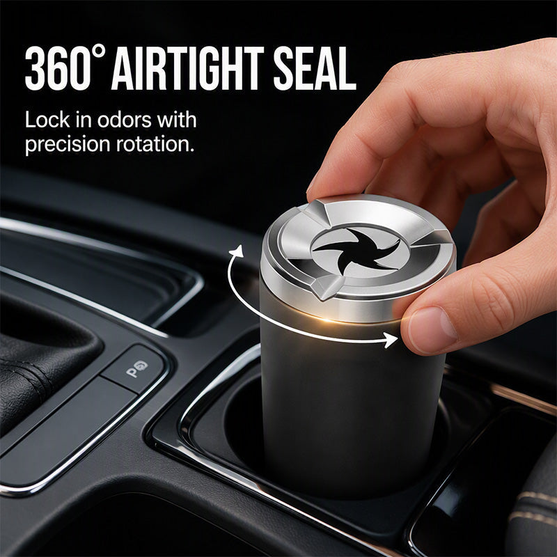 🎉 2026 SaleRotating Car Ashtray with Ceramic Inner Liner