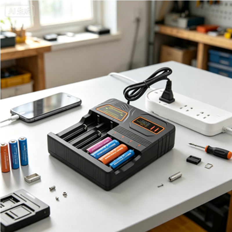 Smart Multi-Slot Rechargeable Battery Charger