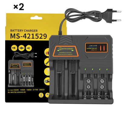 Smart Multi-Slot Rechargeable Battery Charger