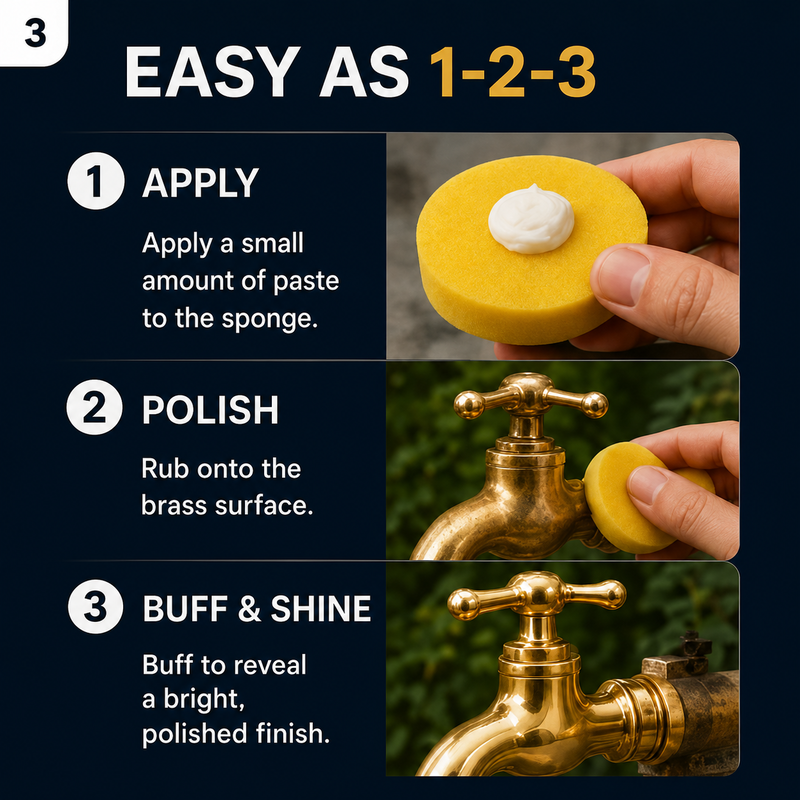 Brass Garden Faucet Polish Paste