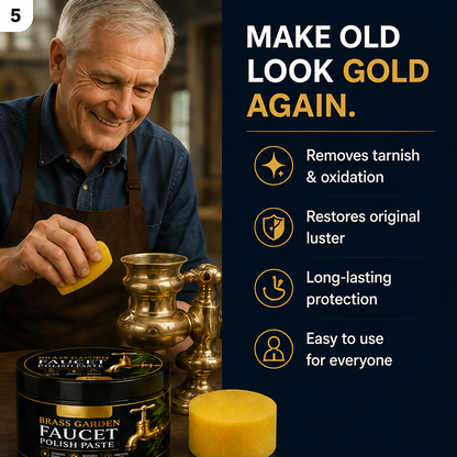 Brass Garden Faucet Polish Paste