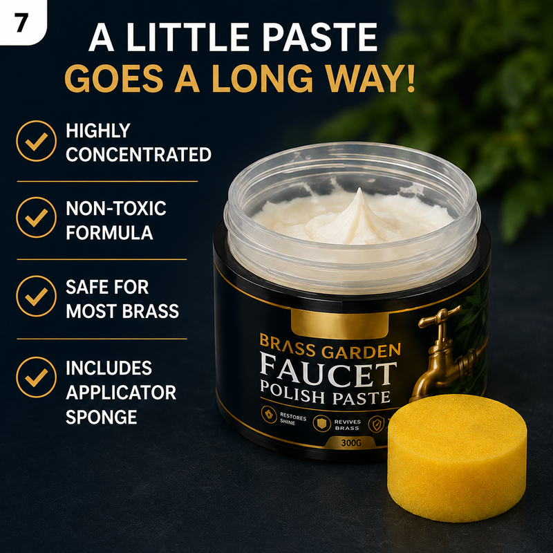 Brass Garden Faucet Polish Paste