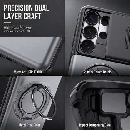 2-in-1 Shockproof Phone Case with Hidden Card Holder