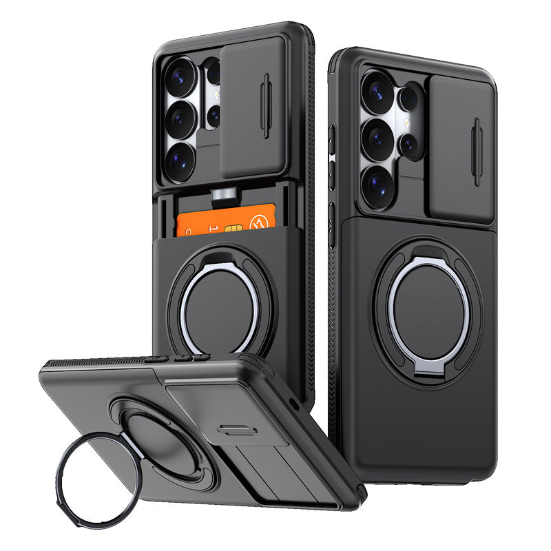 2-in-1 Shockproof Phone Case with Hidden Card Holder