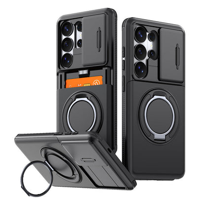 2-in-1 Shockproof Phone Case with Hidden Card Holder