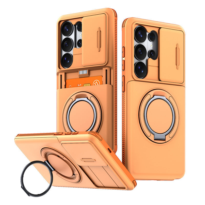 2-in-1 Shockproof Phone Case with Hidden Card Holder