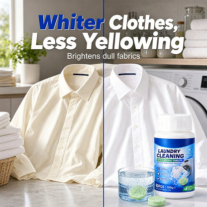 🧼50% OFF NOW! Laundry Stain Remover Effervescent Tablets, Deep Stain Removal Laundry Cleaning Tablets, Fresh‑Scent Soaking Cleaner for Clothes, Multi‑Purpose Garment Cleaning Tabs
