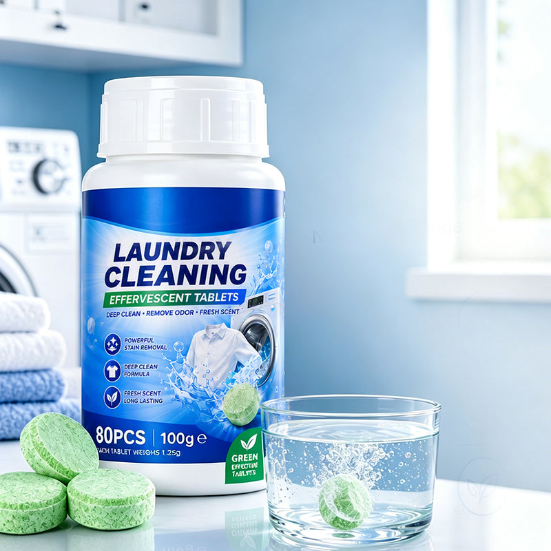 🧼50% OFF NOW! Laundry Stain Remover Effervescent Tablets, Deep Stain Removal Laundry Cleaning Tablets, Fresh‑Scent Soaking Cleaner for Clothes, Multi‑Purpose Garment Cleaning Tabs