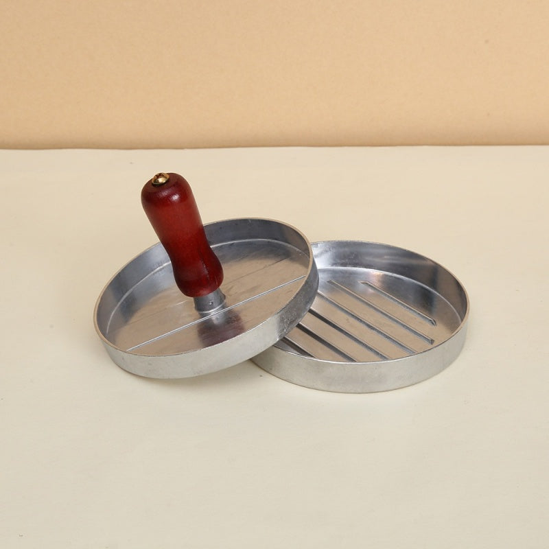 Burger Press with Wooden Handle