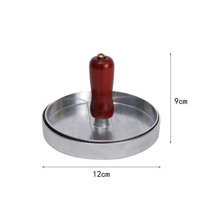 Burger Press with Wooden Handle