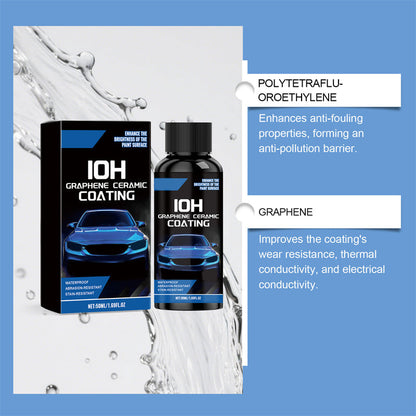 🚗50% OFF NOW! Waterproof Anti‑Scratch Graphene Ceramic Car Coating Kit, High Gloss Paint Surface Protection Liquid, Stain‑Resistant Car Paint Care Set with Application Accessories