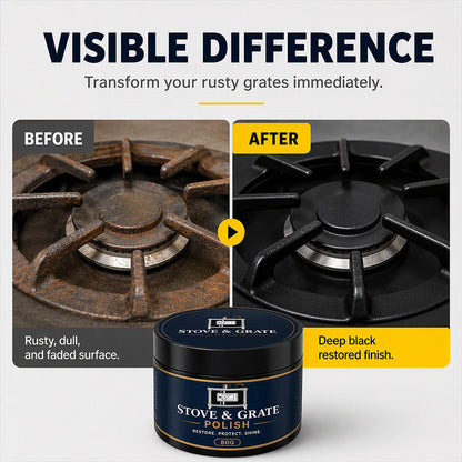 Cast Iron Stove Polish with Sponge 