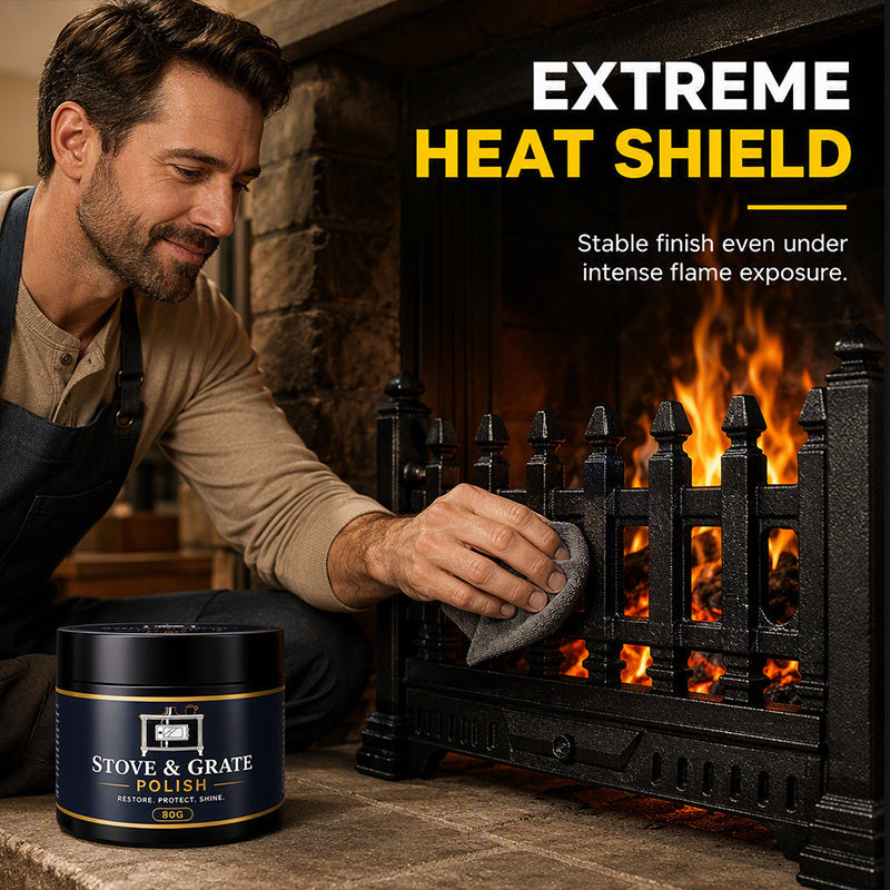 Cast Iron Stove Polish with Sponge 