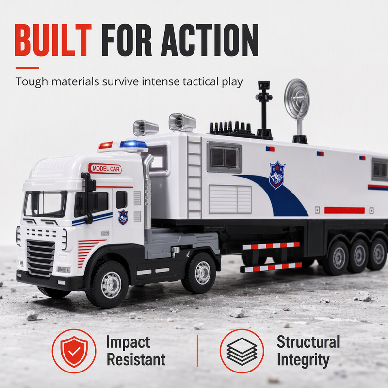 Pull-Back Alloy Command Truck Toy