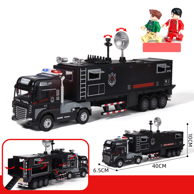 Pull-Back Alloy Command Truck Toy