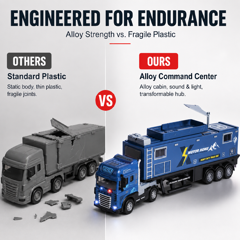 Pull-Back Alloy Command Truck Toy