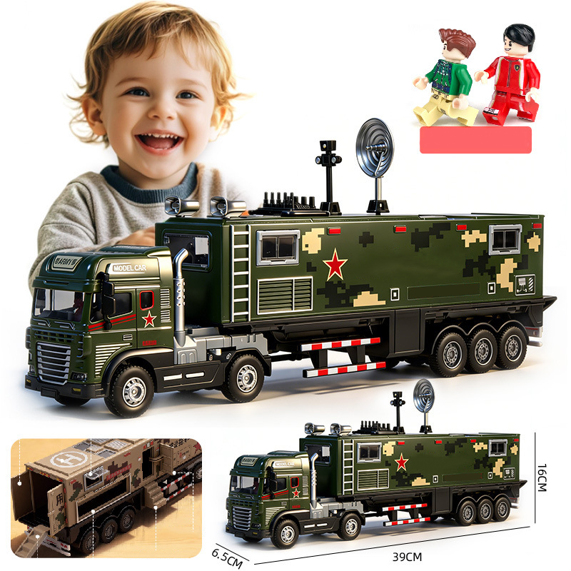 Pull-Back Alloy Command Truck Toy