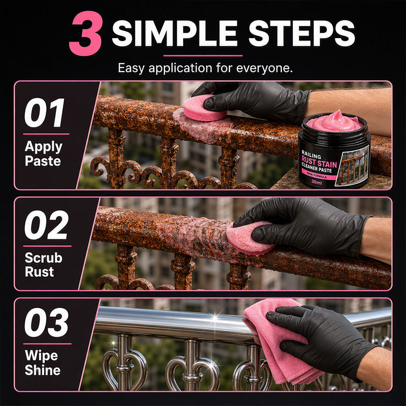🔥Limited Time Promotion 50% OFF🔥Railing Rust Stain Cleaner Paste