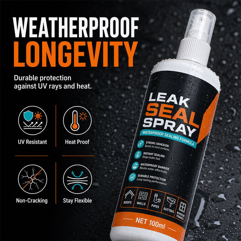 🏆 Last Day Special Price $13.99! 💧Buy 2 Get 1 Free🎁Portable Instant Leak Sealant Spray, Strong Adhesion Waterproof Sealing Spray