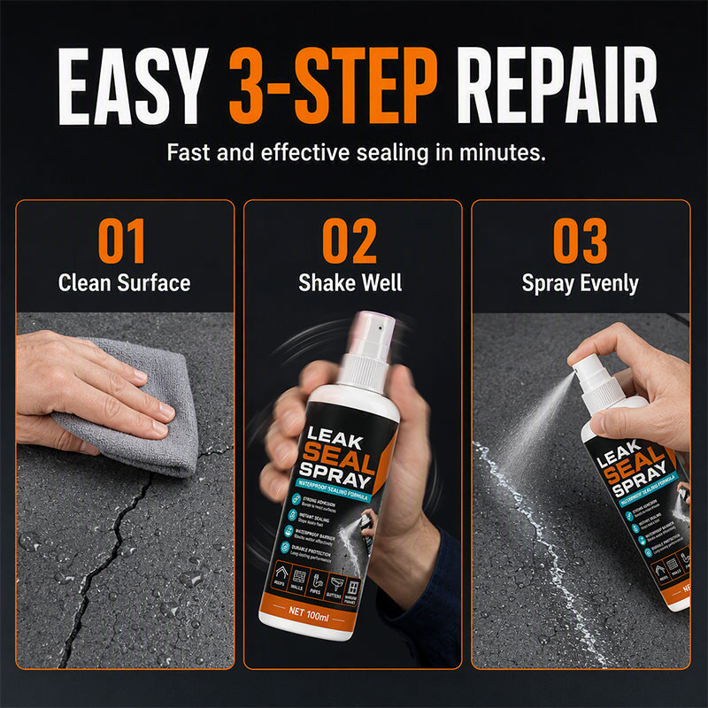 🏆 Last Day Special Price $13.99! 💧Buy 2 Get 1 Free🎁Portable Instant Leak Sealant Spray, Strong Adhesion Waterproof Sealing Spray