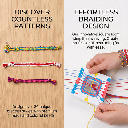 🌈 Kids’ DIY Friendship Bracelet Making Kit