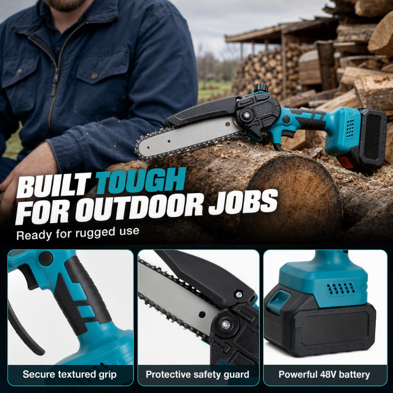 Handheld Rechargeable Electric Cordless Mini Chainsaw