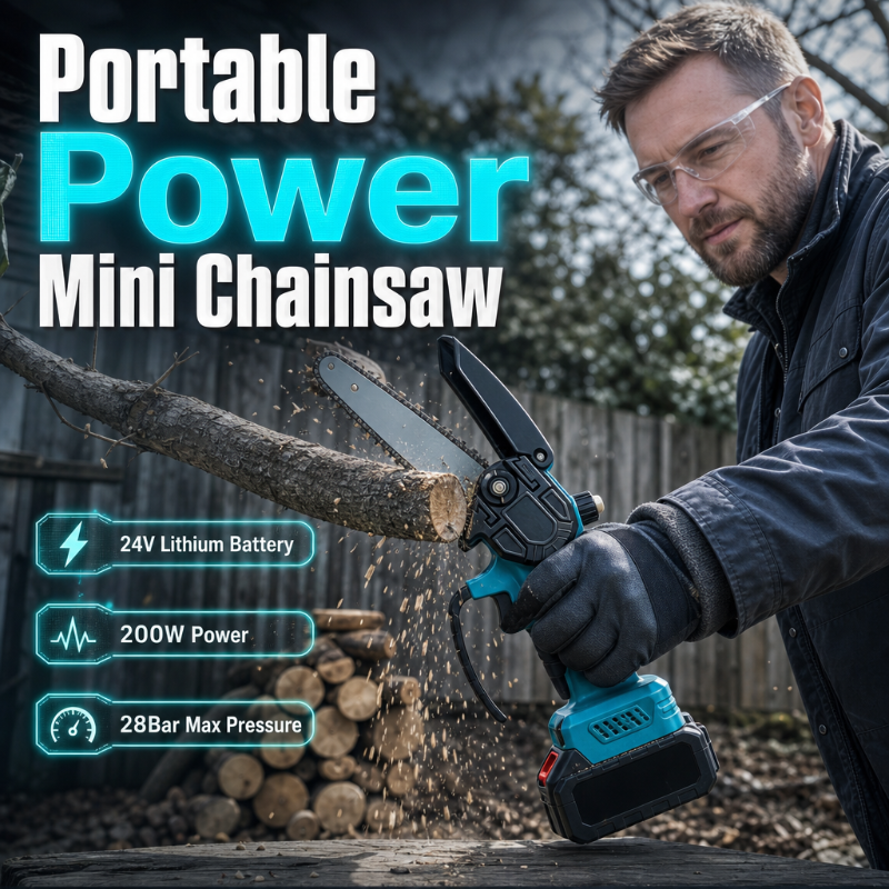 Handheld Rechargeable Electric Cordless Mini Chainsaw