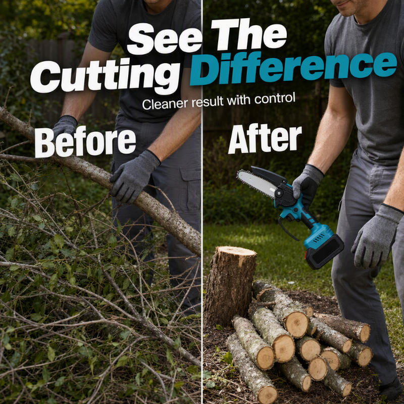 Handheld Rechargeable Electric Cordless Mini Chainsaw