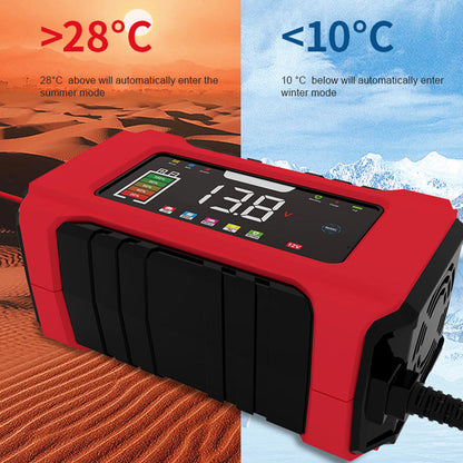 🔋 50% OFF NOW! 🚗 Smart Car Battery Charger – 9-Stage Charging, Pulse Repair & LCD Display – 12V 6A for Lead-Acid Batteries 🛡️