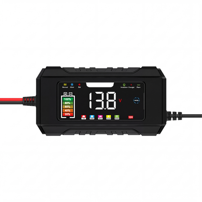 🔋 50% OFF NOW! 🚗 Smart Car Battery Charger – 9-Stage Charging, Pulse Repair & LCD Display – 12V 6A for Lead-Acid Batteries 🛡️