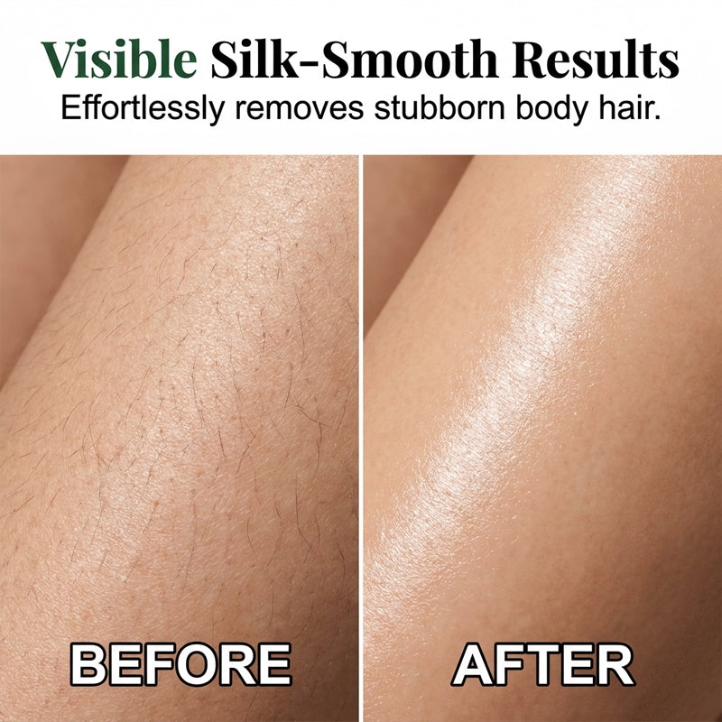 🌿50% OFF NOW! Silk‑Smooth Hair Removal Cream – Gentle Depilatory Cream & Softens Hair Regrowth, Botanical Infused Painless Hair Remover for Body Legs Arms Bikini Area for Sensitive Skin