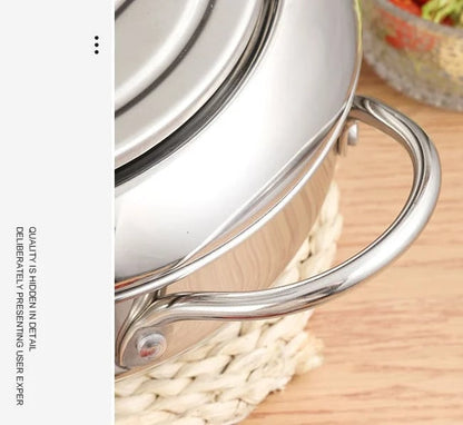 ⏳Time-Limited Special⏰Stainless Steel Tempura Fryer Pot – Thermometer, Drain Rack, Deep‑Body ✨