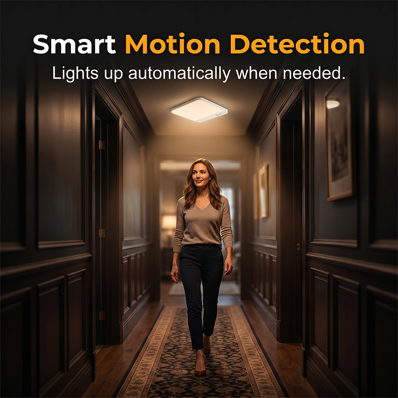 ⏳🔥LIMITED-TIME !⏳50% OFF! ⏰ Motion Sensor LED Ceiling Light – Wireless, Magnetic Mount & Remote Control for Home 🏠