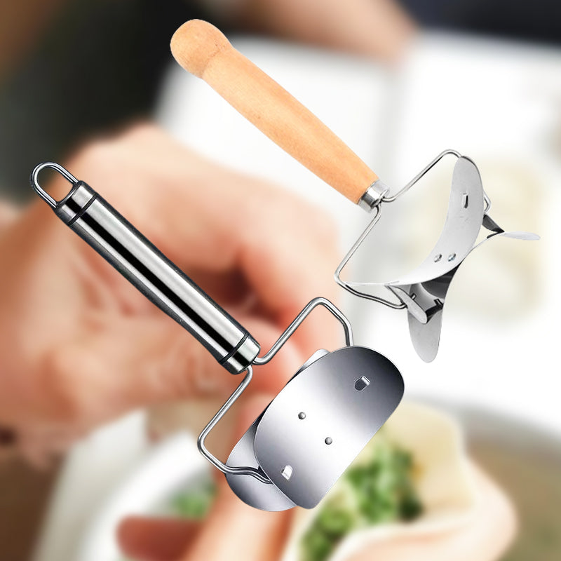 🥟 BUY 2 GET 1 FREE! 🔥 Stainless Steel Dumpling Wrapper Cutter – Sharp Precision Blade, Multi-Pastry Use & Easy Clean – Homemade Dumplings in Seconds ✨