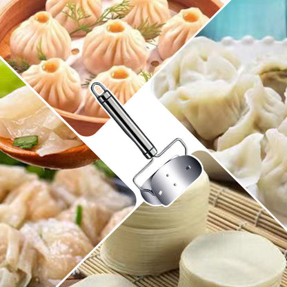 🥟 BUY 2 GET 1 FREE! 🔥 Stainless Steel Dumpling Wrapper Cutter – Sharp Precision Blade, Multi-Pastry Use & Easy Clean – Homemade Dumplings in Seconds ✨